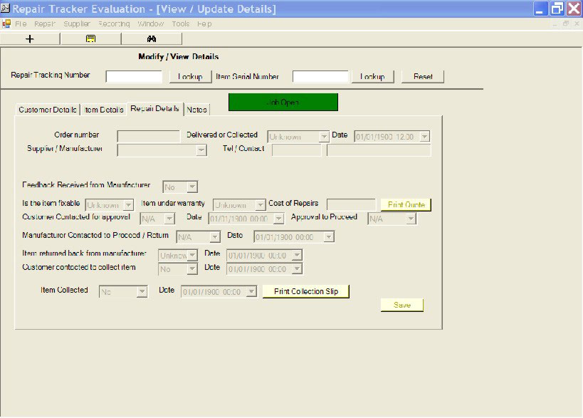 Repair Tracker 2007